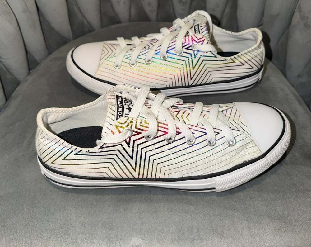 Converse Chuck Taylor All Star Ox All Of The Stars White Rainbow